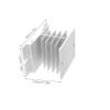 Angoily 3pcs SSR Heatsink Aluminum Cooling Fin Block Replacement Cooler Fin Heat Sink Block Heat Sink Adapter view 2