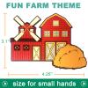 Cute Fridge Magnets for Toddlers 1-3, Large Size Refrigerator Magnets for Kids, Durbale Farm Animals Toddler Magnet Toys, Full Back Magnetic, Gift for Baby view 3