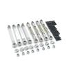 AQWBTYD RC Car Upgrade Parts for MN D90 D96 MN98 MN99S MN45 1/12 RC Upgrades Parts Accessories Metal for Chassis Link Rod Pull Rod Tie Rod Linkage Modified Parts(White) view 2