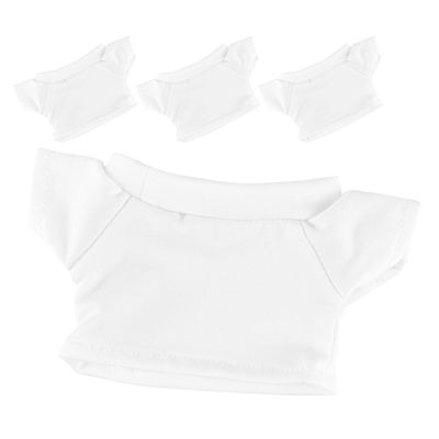 Gatuida 4pcs Miniature Bear Costume T-Shirt Stuffed Animal Plush Doll Clothing for Decor