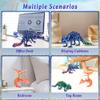 3PCS 3D Printed Dinosaur Skeletons, 3D Printed Dragon Animals Toys, Spinosaurus Pterosaur Ankylosaurus Fidget Toys Desk, Poseable with Articulated Joints, Home Decor, Stress Relief Toy (Dinosaur-B) view 4