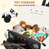 GarveeLife 24V Kids Ride on Car, 2 Seaters Riding Electric Truck with Remote Control,Adjustable Legroom for Toddlers Grows,4 Motors 3 Speeds,EVA Tires,Lights, Music,Power Display,Storage Space,White view 2