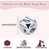 2Pcs Date Night Decision Dice Date Night Gift for Boyfriend Girlfriend Food Dice Valentine Gifts for Him Her Anniversary Day Gifts for Wife Husband Wedding Birthday Bachelorette for Bride view 2