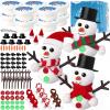 AWHETIE 10 Pack Stocking Stuffers for Kids,Christmas Crafts for Kids Bulk,Build a Snowman Crafts Kit Modeling Clay,Christmas Stocking Stuffers Gifts Activities for Boys Girls view 1
