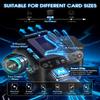 2025 New 2-in-1 Automatic Card Shuffler and Dealer with 4 drawing remotes and 1 Deck Waterproof Premium Playing Cards,360 Rotating Dealing Machine,UltraQuiet,Support 12 Players for UNO,Texas Hold'em view 4