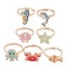 NOLITOY Trendy Alloy Finger Rings 7pcs Animal Design Boys and Girls' Easy to Clean Jewelry Set view 1