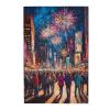 BEAROWL Festive Night Puzzle 1000 Pieces, Oil Painting Styles City Fireworks, Vibrant Design, Adult Wooden Puzzles, Challenging Brain Exercise, Relaxing, Gift for Friends and Family view 1