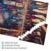 BEAROWL Festive Night Puzzle 1000 Pieces, Oil Painting Styles City Fireworks, Vibrant Design, Adult Wooden Puzzles, Challenging Brain Exercise, Relaxing, Gift for Friends and Family view 2