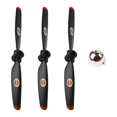 CKYSCHN WLtoys 3 PCS RC Plane Propellers, RC Airplane Propellers Set Compatible with WLtoys A300 Beechcraft D17 XK RC Plane, A300 RC Aircraft Glider Accessories (Red)