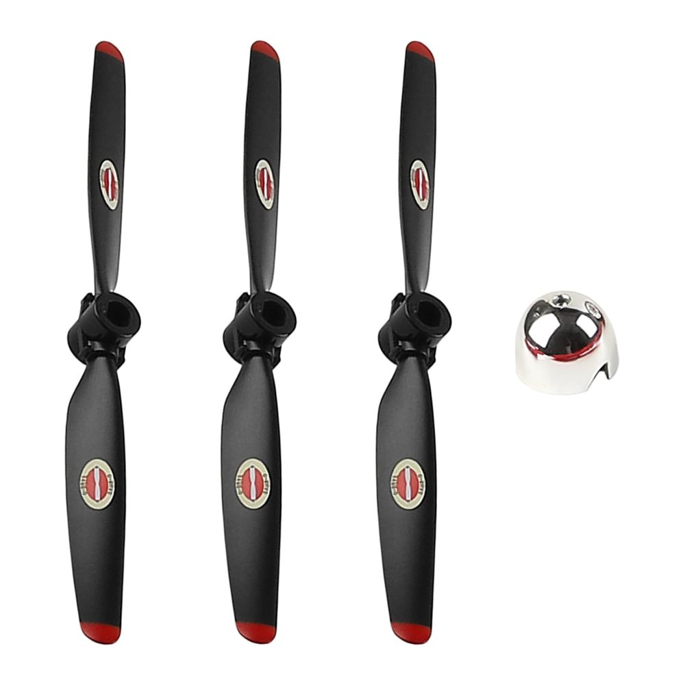 CKYSCHN WLtoys 3 PCS RC Plane Propellers, RC Airplane Propellers Set Compatible with WLtoys A300 Beechcraft D17 XK RC Plane, A300 RC Aircraft Glider Accessories (Red)