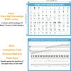 Basic Piano Theory Posters Set, 104 Double-Sided Piano Note Flash Cards and Piano Music Theory Poster, for Music Education and Beginners view 2