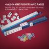American Mahjong Set with Storage Bag, 166 White Tiles, 4 All-in-One Rack/Pushers, Mahjong Tiles Set (Ma Jong, Mah-Jongg, Majiang) view 2
