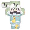 DUOBU Portable Diaper Changing Pad Foldable Baby Changing Mat with Built-in Pillow Waterproof Changing Pad for Newborn Girls Boys Panda with Duck view 1
