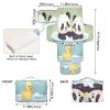 DUOBU Portable Diaper Changing Pad Foldable Baby Changing Mat with Built-in Pillow Waterproof Changing Pad for Newborn Girls Boys Panda with Duck view 4