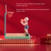 REXVTNS Vintage Tin Basketball Toy | Wind Up Clockwork Player with 4 Balls | Retro Present for BirthdayChristmas | Handcrafted Collectible view 3