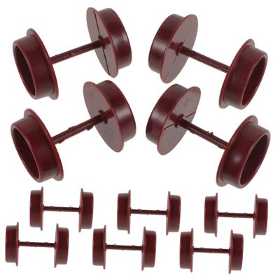 BESPORTBLE Train Wheel Accessories 10pcs Plastic Toy Train Wheels Replacement Parts for Kids