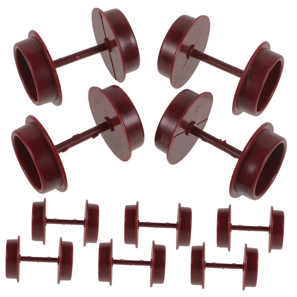 BESPORTBLE Train Wheel Accessories 10pcs Plastic Toy Train Wheels Replacement Parts for Kids