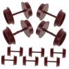 BESPORTBLE Train Wheel Accessories 10pcs Plastic Toy Train Wheels Replacement Parts for Kids view 1