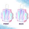 12 Pack Sea Shell Gift Bags For Mermaid Goodie Bags Party Favor Iridescent with Handle for Under The Sea Party Summer Ocean Beach Celebration Supplies view 4
