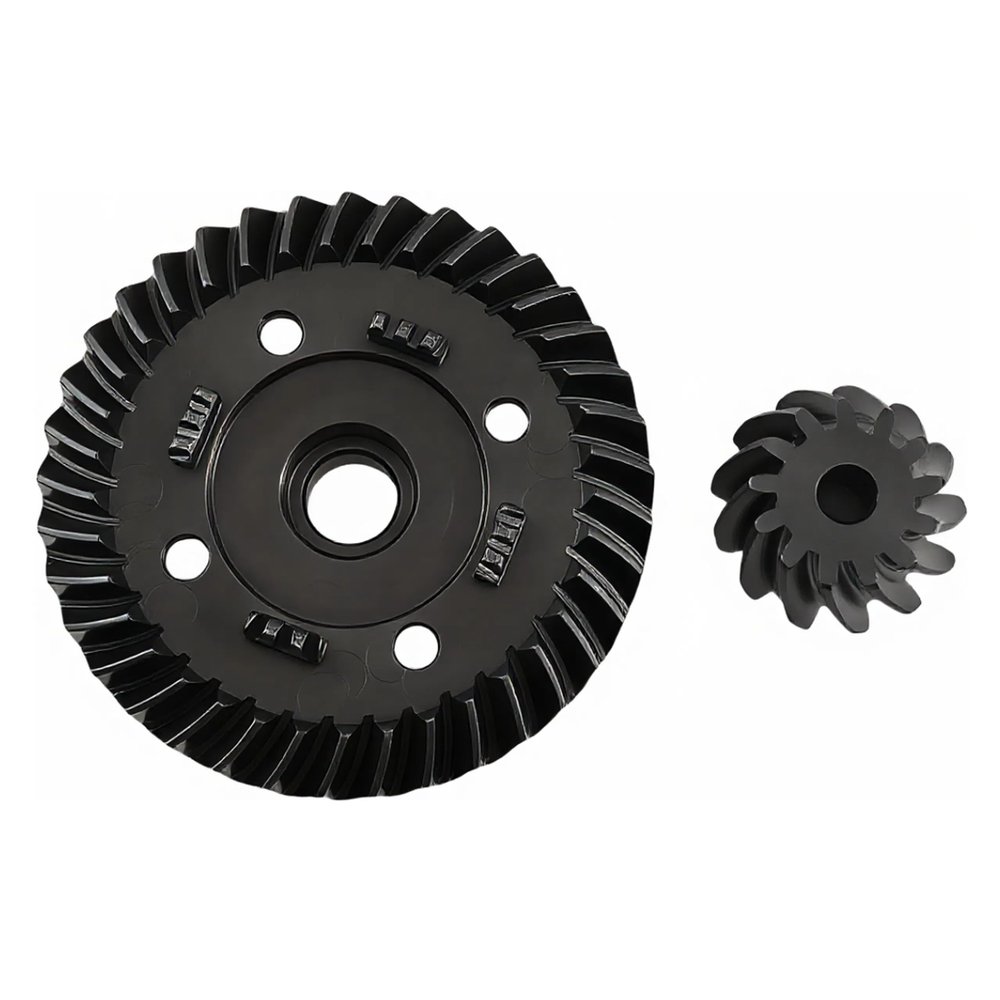 Steel Spiral Diff Ring Gear 37T & Pinion Gear 13T Set, Rear Differential Upgrade Parts for 1/10 Maxx RC Truck, Heavy Duty Metal Gears Replacement for Part #8977