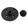 Steel Spiral Diff Ring Gear 37T & Pinion Gear 13T Set, Rear Differential Upgrade Parts for 1/10 Maxx RC Truck, Heavy Duty Metal Gears Replacement for Part #8977 view 3