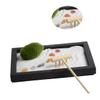 SUPVOX Zen Sand Table Ornament Garden for Decor Ornaments Rake Meditation Artificial Miniature Landscape with Sands view 3