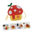 NOLITOY Mushroom Design Boys and Girls Crossbody Bag Year Old for Girls Backpack for Little Purse view 3