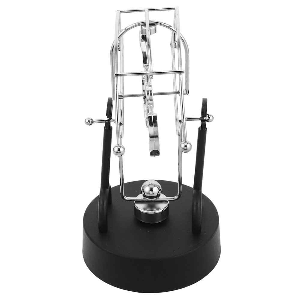 VANZACK Desk Toy Stepper Perpetual Motion Device Earth Perpetual Motion Model Desktop Rotating Toy Office Decor Metal Craft