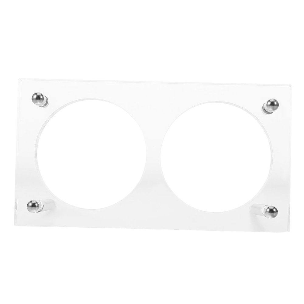 Angoily Display Easel with Dual Compartments Holder for Organized Storage Inner Diameter for Collectors and Display Rack