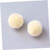 PartyKindom 6pairs Little Girls Earrings Non-piercing Clip Earrings Plush Ball Ear Clips Adorable Jewelry for Boys and Girls view 3