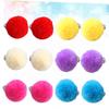 PartyKindom 6pairs Little Girls Earrings Non-piercing Clip Earrings Plush Ball Ear Clips Adorable Jewelry for Boys and Girls view 4