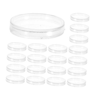 GRIRIW 50pcs Coin Capsules Crystal Transparent Coin Protection Box for Collectors Lightweight Round Storage Case Display and Organization