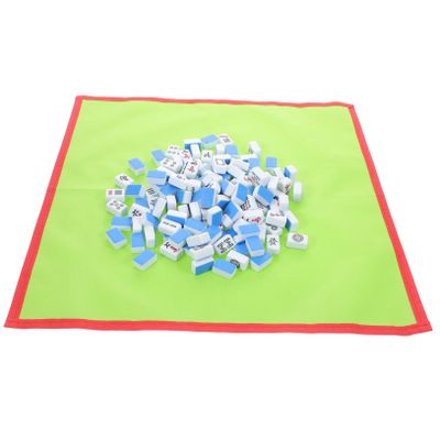 Kisangel Portable Mahjong Tiles Mini Set Chinese Game Travel-Friendly Mahjong Set for Women Random Style