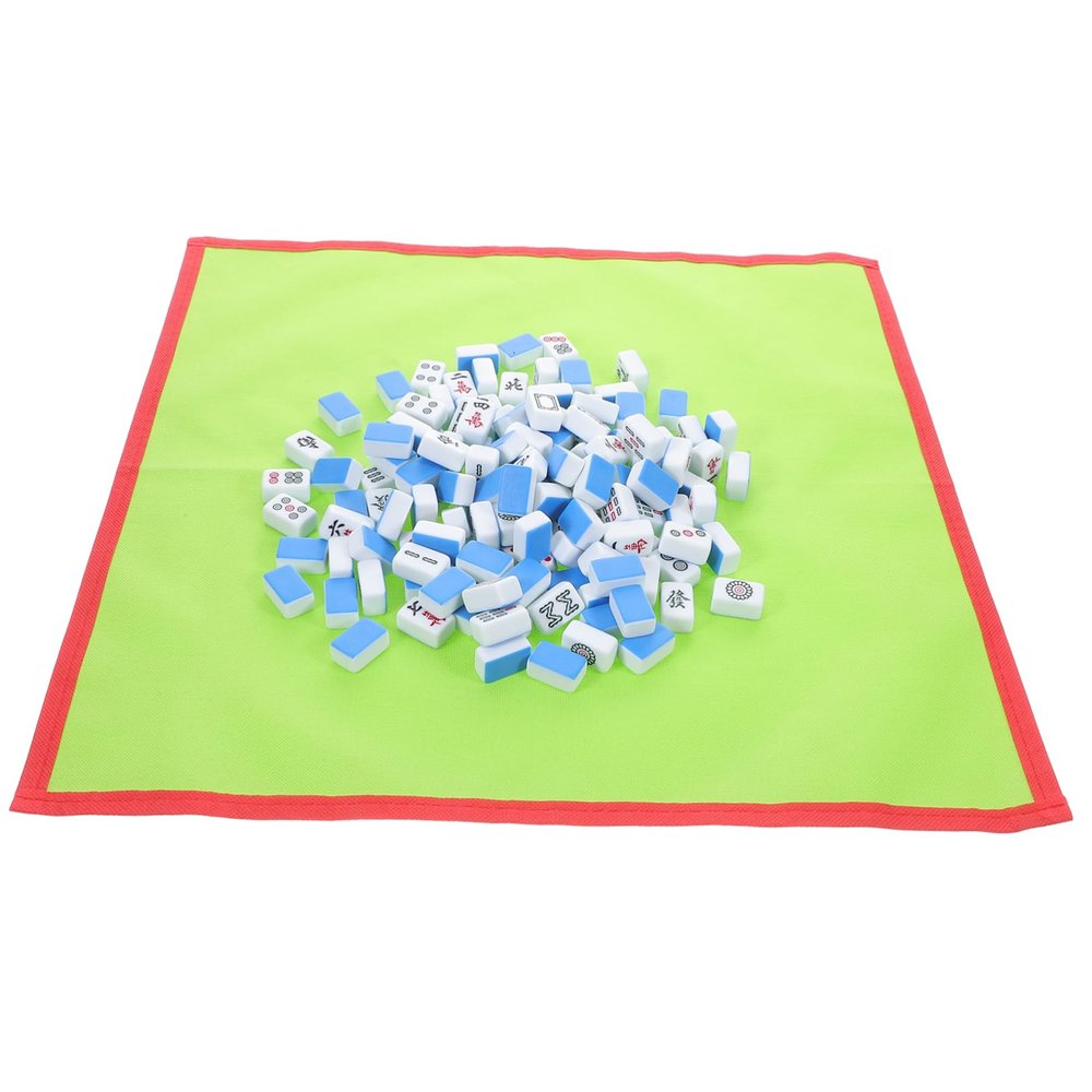 Kisangel Portable Mahjong Tiles Mini Set Chinese Game Travel-Friendly Mahjong Set for Women Random Style