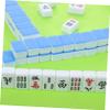 Kisangel Portable Mahjong Tiles Mini Set Chinese Game Travel-Friendly Mahjong Set for Women Random Style view 3