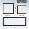 12 Pcs 3D Floating Frame Display Case, Challenge Coin Display Stand Holder Frames Transparent PE Jewelry Storage Box Large Suspension Frames for AA Medallions, Medal, Medallion, Stamps (Black) view 2