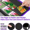 2026Trading Card Binder 9 Pocket, Premium Sports Collection Binder Game Cards Book with Sleeves Side Loading, Anti-open Strap Double Sided Waterproof 360 Card Folder view 3