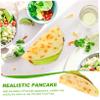 Angoily Fake Food Model Pancake Taco Prop Artificial Food for Photography Realistic Decor view 4