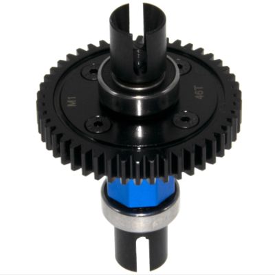 46T Diff Spool Locker Compatible with Arrma 1/7 6s Kraton Infraction Typhon Upgrade 1/8 Outcast Typhon Notorious Rc Car Steel Differential Gear Part Replace(Dark Blue)
