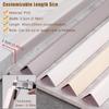 HQLBD 2 Pack PVC Corner Guards Drywall Corner Guards Wall Protectors, Self-Adhesive Door Edge Protection for Furniture Table(White2,L 180CM/70.8IN) view 2
