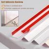 HQLBD 2 Pack PVC Corner Guards Drywall Corner Guards Wall Protectors, Self-Adhesive Door Edge Protection for Furniture Table(White2,L 180CM/70.8IN) view 4