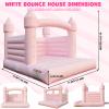 14FT Bounce House - 100% PVC Inflatable Castle for Kids, Easy Setup Outdoor Bouncy House for Parties, Holidays, and Yard Fun (Pink, 14FT) view 2