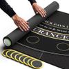 Newverest Blackjack Mat 70" x 30" - Ideal Poker Topper for 6ft and 8ft Folding Tables (30" Width), Black Jack Casino Table Top for Home Game Nights, Portable with Zipper Storage Bag in Gift Ready Box view 1