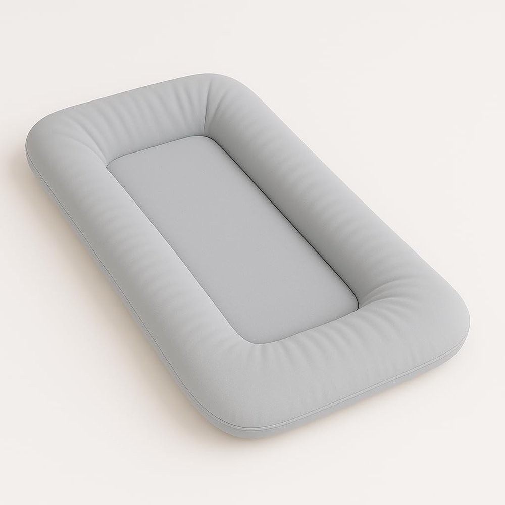100% Cotton Extra Soft Newborn Baby Cocoon Nest (Cinza)