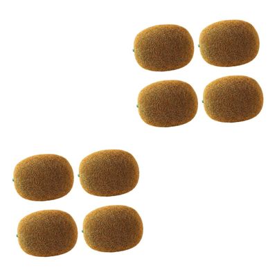 Cabilock 8pcs Lifelike Fake Kiwifruit Home Decor Artificial Fruit Model Versatile Photo Prop Simulation Kiwifruit Decor