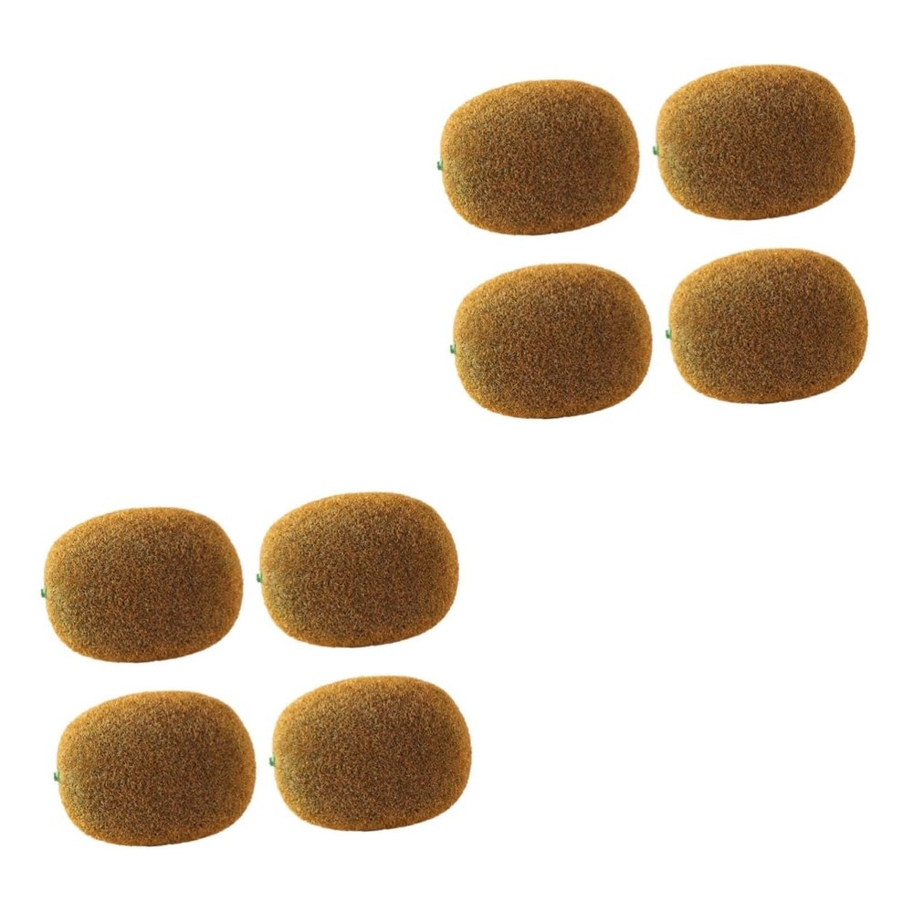 Cabilock 8pcs Lifelike Fake Kiwifruit Home Decor Artificial Fruit Model Versatile Photo Prop Simulation Kiwifruit Decor