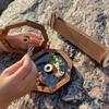DECHOUS Wooden Kaleidoscope Toy for Kids - Rotating Design Kaleidoscope for Outdoor Fun Inspires Creativity and Imagination Educational for Boys and Girls view 2