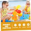 BESPORTBLE 1set Boys and Girls Sand Digging Toy Kit Beach Shovels Rake and Sand Drain Tools for Toddlers Random view 4