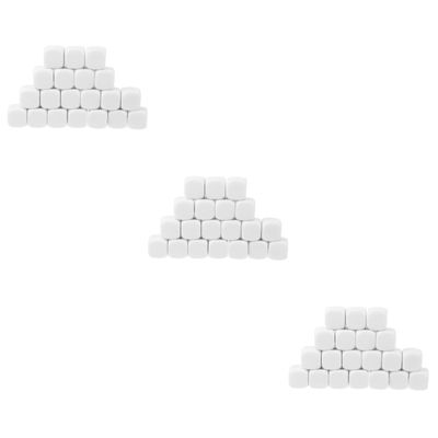 BESPORTBLE 90pcs Acrylic Blank Game Dice Smooth Six-Sided Gambling Dice for Parties and Teaching Tools Rounded Corner Design