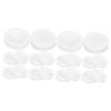 Cabilock 80pcs Plastic Piggy Bank Stoppers Reusable White Caps for Money Jar Bottoms Easy Installation for Plaster Figurines and Savings Boxes Fits Outer Diameter and Inner Diameter view 1